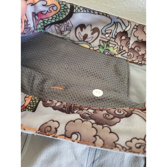 Lululemon Mens Golf Shorts Plaid Gray Asian Accent Size 30 Altered from 34 to 30 - Picture 4 of 16